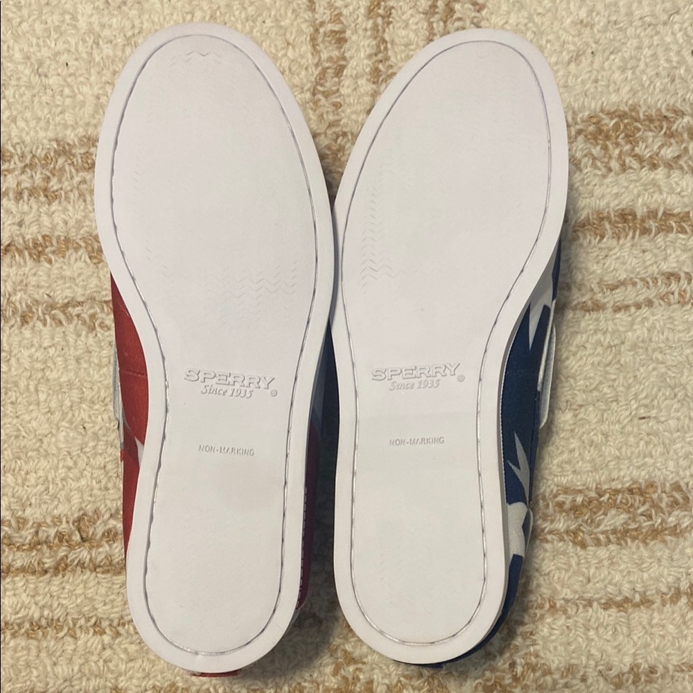 Sperry Red, White and Blue Boat Shoes - Picture 5 of 7